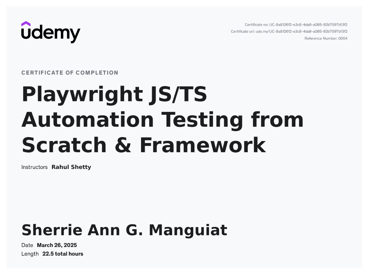 Playwright JSTS Automation Testing